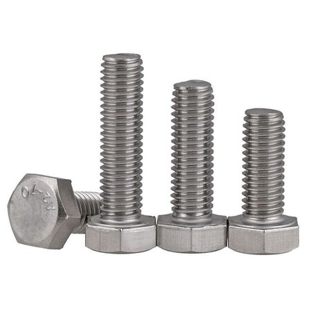 M20-2.50 Hex Head Cap Screw, Plain 18-8 Stainless Steel, 50 Mm L, 10 PK